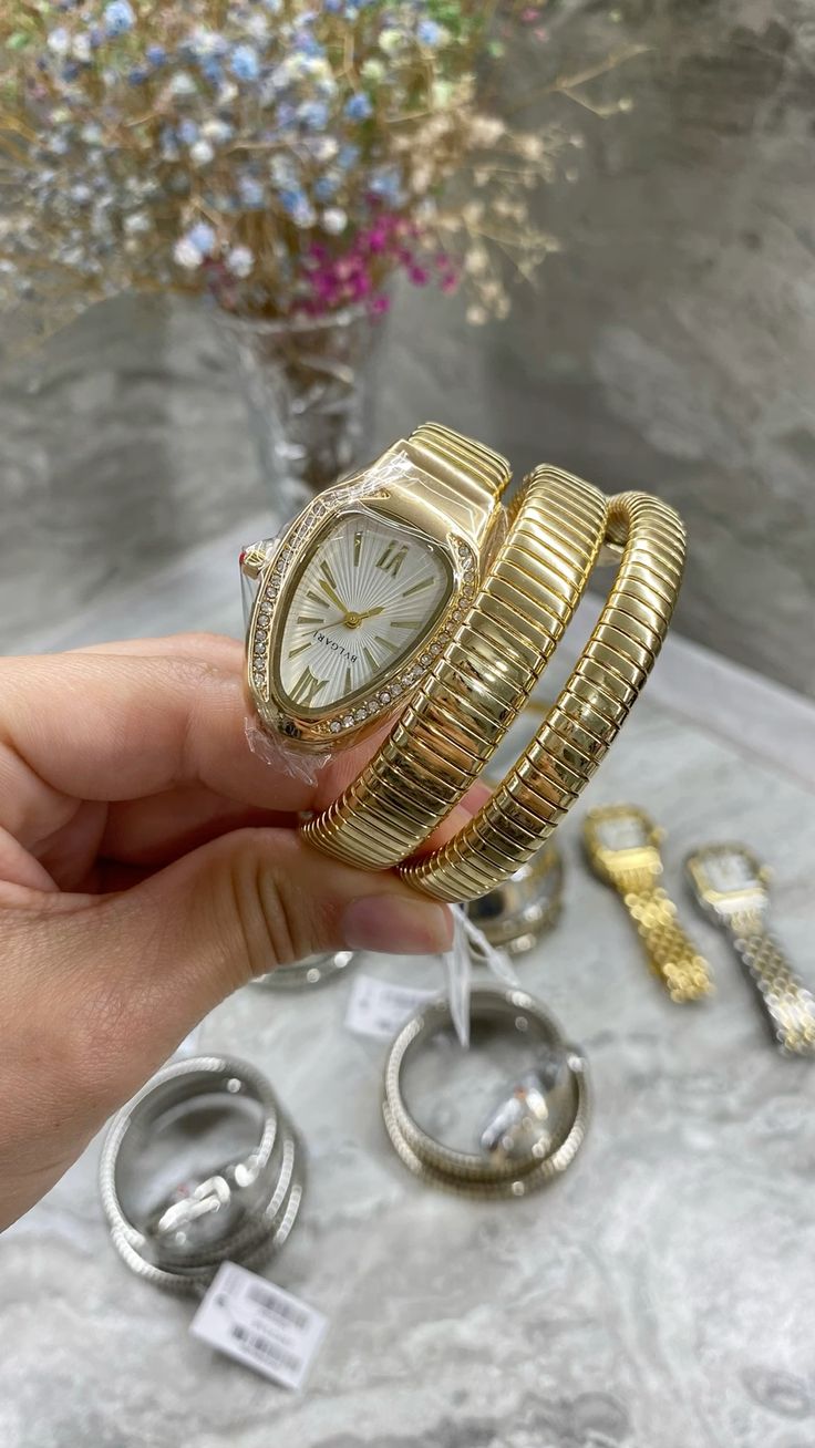 Bracelet Bvlgari Émail Doré